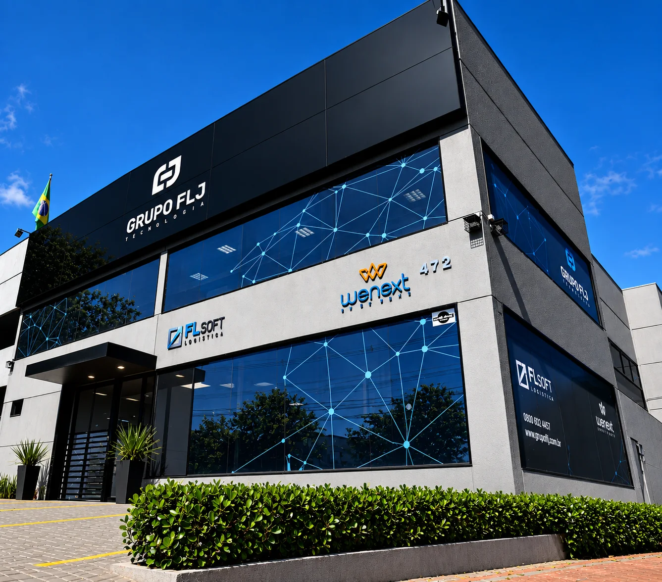Sede do Grupo FLJ Tecnologia em Apucarana, Paraná